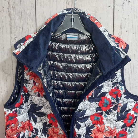 Columbia Insulated Thermal Floral Print Vest Size 1X - Picture 4 of 9